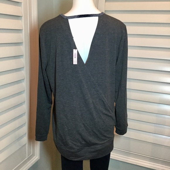 Victoria's Secret Tops - NWT, Victoria’s Secret Split Back Sweatshirt, LG
